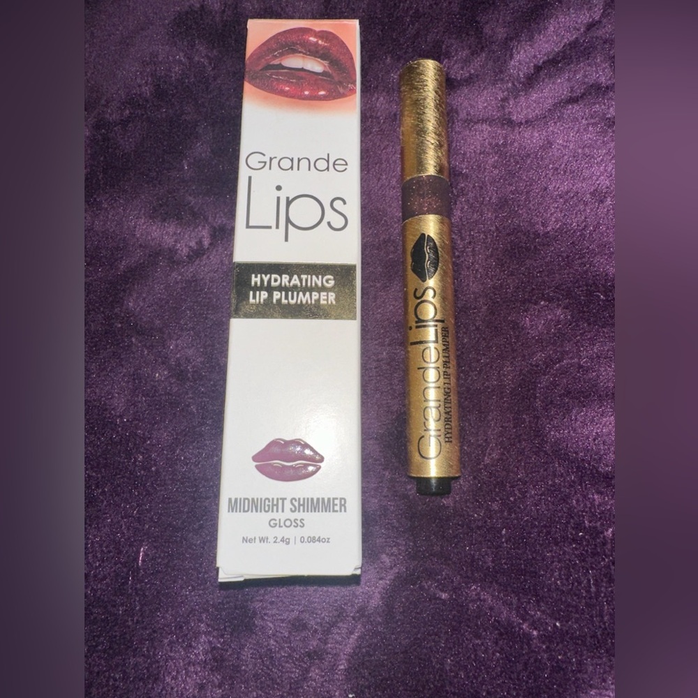 Grande LIPS Hydrating Lip Plumper “Midnight Shimmer” GLOSS 0.084 oz/2.4g NIB